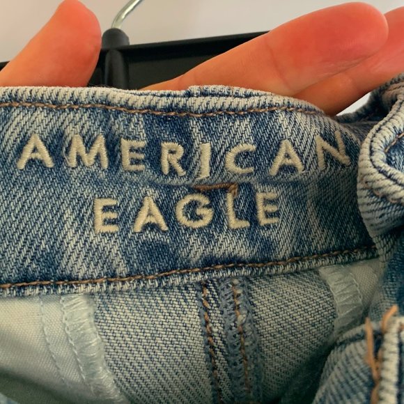 American Eagle Outfitters, paper bag jeans, size 6 - Picture 3 of 4